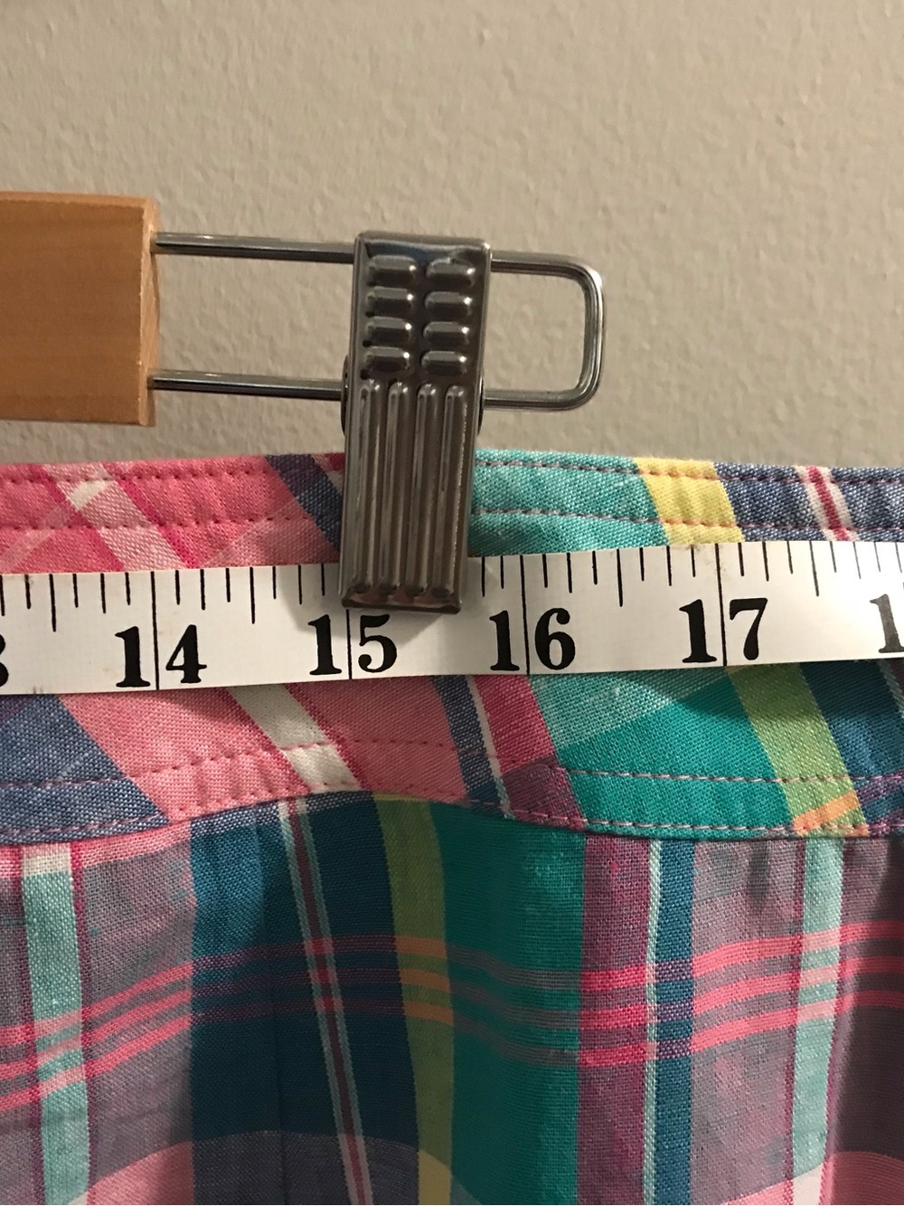 Talbots Multicolor Plaid Trim Skirt with Blue Stripe Lining - Picture 4 of 6